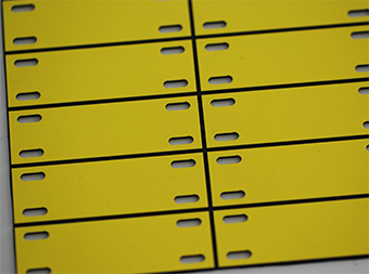 Gravierte Kabelschilder Leitungsschilder Kabelkennzeichnung Vorgefertigte Nutzenplatte